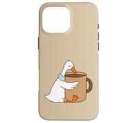 Custodia per iPhone 16 Pro Max Silly Goose Coffee Hug