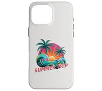 Custodia per iPhone 16 Pro Max Simpatico VIAGGIO ESTIVO Tutte le ragazze Vacanze Che succede Spiagge Famiglia