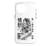 Custodia per iPhone 16 Pro Max Skateboard Samurai Skater Passion Freedom