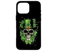Custodia per iPhone 16 Pro Max Skeleton Dia De Los Muertos Paddy giorno di San Patrizio