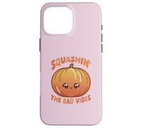 Custodia per iPhone 16 Pro Max Smashin' The Bad Vibes Zucca Kawaii Carino Divertente