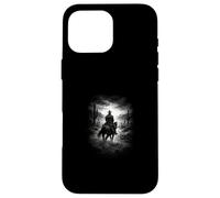 Custodia per iPhone 16 Pro Max solitario, cowboy, cavaliere, in, deserto, e, west, cielo