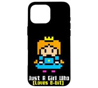 Custodia per iPhone 16 Pro Max Solo una ragazza che ama 8-bit Vintage Arcade