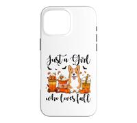 Custodia per iPhone 16 Pro Max Solo una ragazza che ama l'autunno Corgi Dog Pumpkin Cozy Autumn