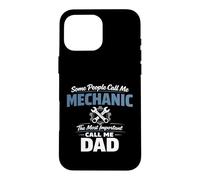 Custodia per iPhone 16 Pro Max Some People Call Me Mechanic Dad Blue Collar Job Daddy