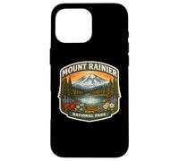 Custodia per iPhone 16 Pro Max Souvenir del Parco Nazionale del Monte Rainier Memorabilia di Washington