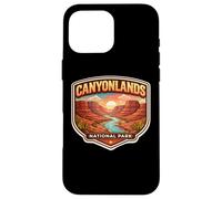 Custodia per iPhone 16 Pro Max Souvenir del Parco Nazionale delle Canyonlands Utah Memorabilia Escursionista