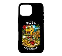 Custodia per iPhone 16 Pro Max Souvenir kawaii kawaii kanji giapponese Shisa Beach Path di Okinawa