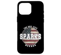 Custodia per iPhone 16 Pro Max Sparks Nevada, Vintage bandiera americana