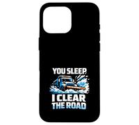 Custodia per iPhone 16 Pro Max Spazzaneve Driver spazzaneve spazzaneve rimozione neve lavoratore invernale