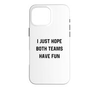 Custodia per iPhone 16 Pro Max Spero solo che entrambe le squadre si divertano a giocare a baseball