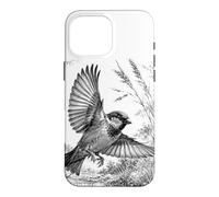 Custodia per iPhone 16 Pro Max Spetebo volante disegnato con arte in natura
