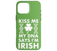 Custodia per iPhone 16 Pro Max St Patricks Kiss Me My DNA dice che sono irlandese