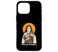 Custodia per iPhone 16 Pro Max St. Therese of Lisieux Inspirational Quote graphic