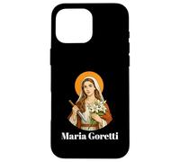 Custodia per iPhone 16 Pro Max Stampa con citazione di Santa Maria Goretti