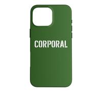 Custodia per iPhone 16 Pro Max Stampa frontale ufficiale delle forze armate grado caporale