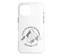 Custodia per iPhone 16 Pro Max Stampa fronte e retro Christian Faith Can Move Mountains