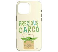 Custodia per iPhone 16 Pro Max Star Wars The Mandalorian Grogu Precious Cargo Illustration