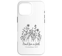 Custodia per iPhone 16 Pro Max stare fermi nella fede uomini cristiani donne amano Dio Gesù