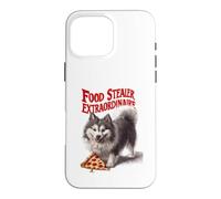 Custodia per iPhone 16 Pro Max Stealer Extraordinaire Pomsky Pizza Dog