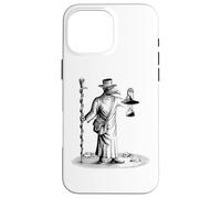 Custodia per iPhone 16 Pro Max Steampunk Peste Pestilenza Tarocchi Vintage Horror