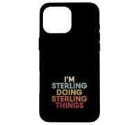 Custodia per iPhone 16 Pro Max Sterling Name Sterling Personalized Name First Given