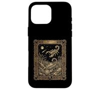 Custodia per iPhone 16 Pro Max Stile carta dei tarocchi astrologia dello zodiaco dello Scorpione