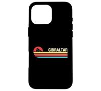 Custodia per iPhone 16 Pro Max Stile vintage colorato di Gibilterra