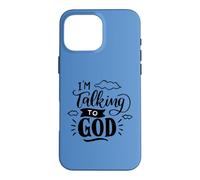 Custodia per iPhone 16 Pro Max Sto parlando con Dio Christian Faith Design