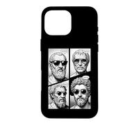 Custodia per iPhone 16 Pro Max Stoico Virtù Saggezza Temperanza Giustizia Coraggio Fumetto