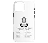 Custodia per iPhone 16 Pro Max Storia greca classica - Tour mondiale di Alessandro Magno