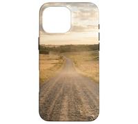 Custodia per iPhone 16 Pro Max Strada di ghiaia rurale Campagna Scenic Winding Path