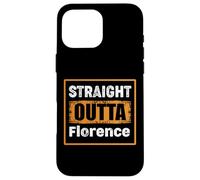 Custodia per iPhone 16 Pro Max Straight Outta Florence, Kentucky, USA, Umorismo retrò angosciato