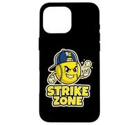 Custodia per iPhone 16 Pro Max Strike Zone Softball Pitching - Giocatore di softball sportivo