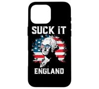 Custodia per iPhone 16 Pro Max Suck It England American Flag Funny 4th of July Patriotic