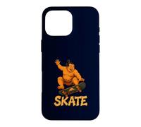 Custodia per iPhone 16 Pro Max Sumo Skateboarding Divertente giapponese Ukiyo-e Skater