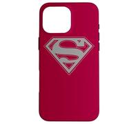 Custodia per iPhone 16 Pro Max Superman Crimson & Gray Shield
