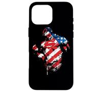 Custodia per iPhone 16 Pro Max Superman The American Way Flag
