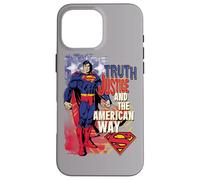 Custodia per iPhone 16 Pro Max Superman Truth Justice