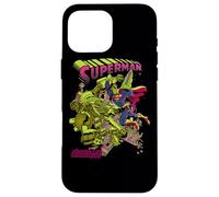 Custodia per iPhone 16 Pro Max Superman Versus Metallo Blacklight