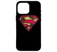 Custodia per iPhone 16 Pro Max Superman War Torn Logo Shield