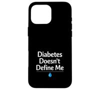 Custodia per iPhone 16 Pro Max Supporto per guerrieri diabetici per la consapevolezza del diabete di tipo 1
