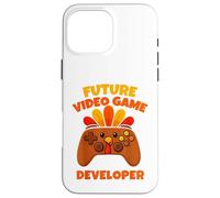 Custodia per iPhone 16 Pro Max Sviluppatore di videogiochi Future Thanksgiving Gaming Fun Boy Kid