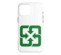Custodia per iPhone 16 Pro Max Taiwan Riciclaggio Logo Giornata della Terra Riciclare Ambiente Ecologia