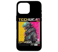 Custodia per iPhone 16 Pro Max Techwear Futurismo Design Città del Caos