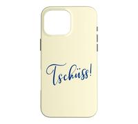 Custodia per iPhone 16 Pro Max Tedesco Arrivederci Germania Tschüss Addio