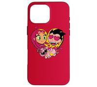 Custodia per iPhone 16 Pro Max Teen Titans Go! Starfire and Robin
