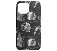 Custodia per iPhone 16 Pro Max Tema Dentale Vintage Denti Umani Anatomia Grafica