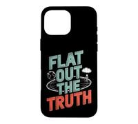 Custodia per iPhone 16 Pro Max Teoria della cospirazione della terra piatta - Appiattire la verità