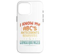 Custodia per iPhone 16 Pro Max Terapista ABA divertente - Conosco il mio ABC